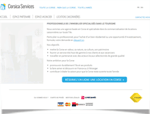 Tablet Screenshot of corsica-services.com